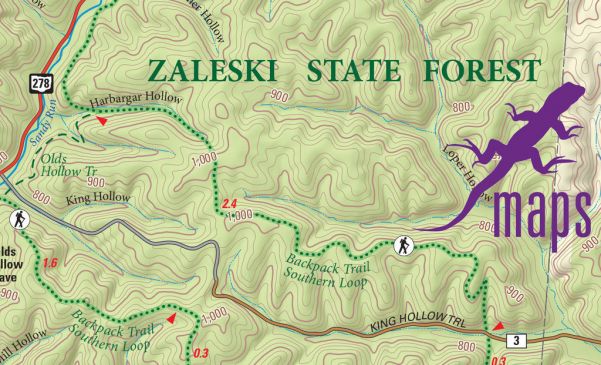 Athens, Ohio Adventure Map by Purple Lizard #3